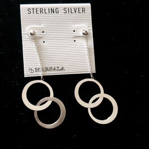 Sterling Silver circles Earrings New